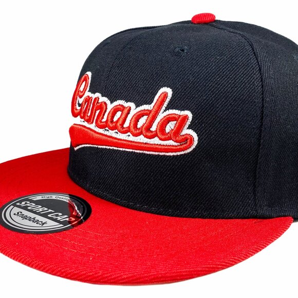 Brand New Embroidered Canadian Baseball Hat/Cap,Adjustable Sports Hat(1010 Black - Picture 3 of 5